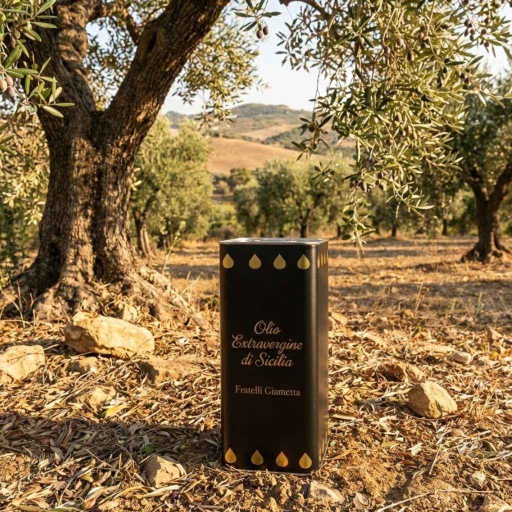 Olio Extravergine di Sicilia Camporeale azienda agricola fratelli Giametta