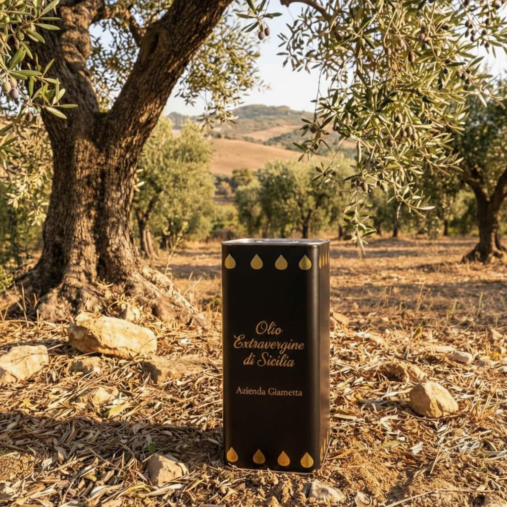 Olio Extravergine di Sicilia Camporeale azienda agricola Giametta